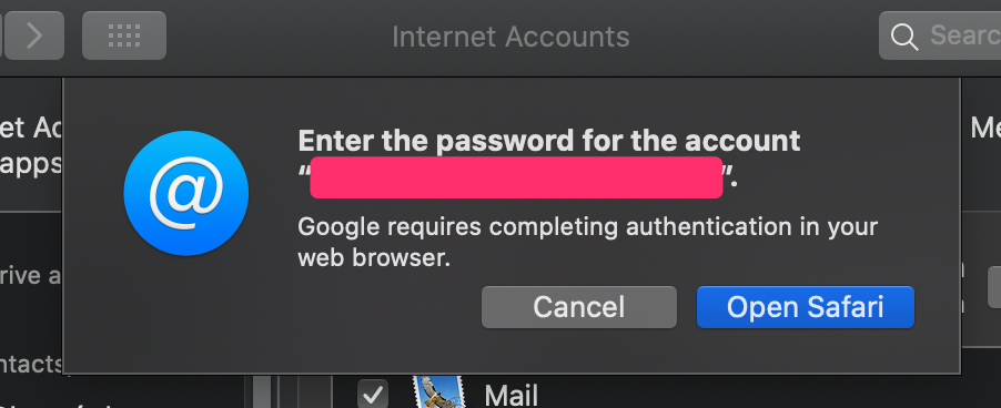 mac mail client keeps asking for password